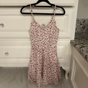White Hollister floral dress